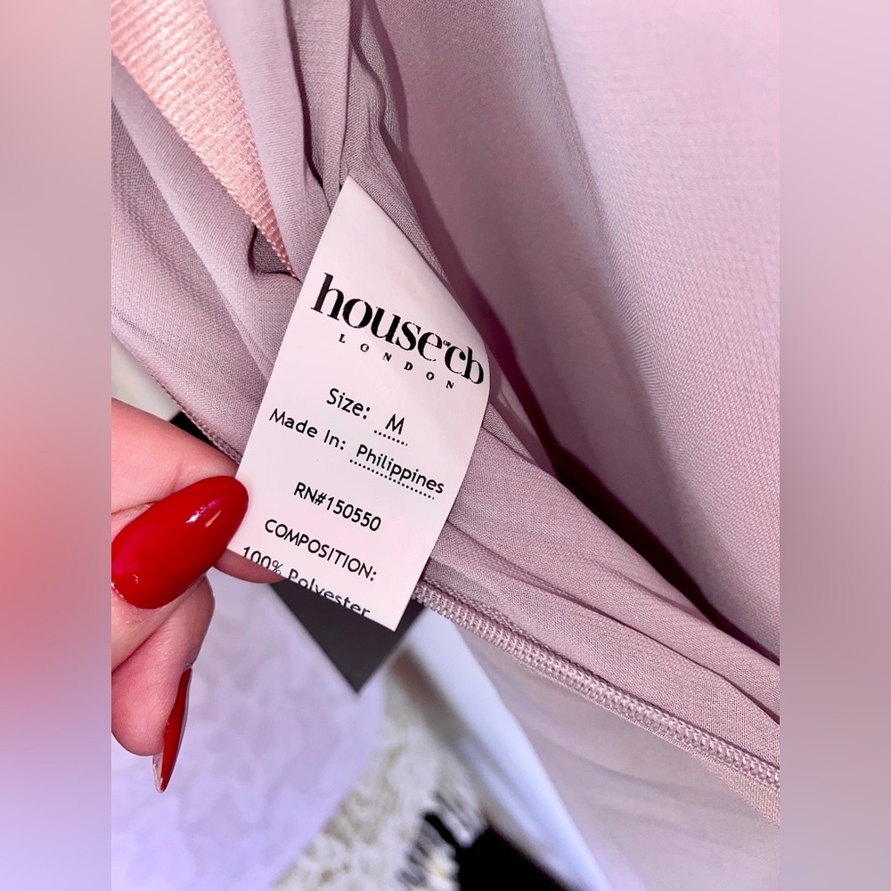 Alexandria w/ Corset House of CB Dress Vienne Lavender Gray Flowy Purple Medium - Picture 16 of 17